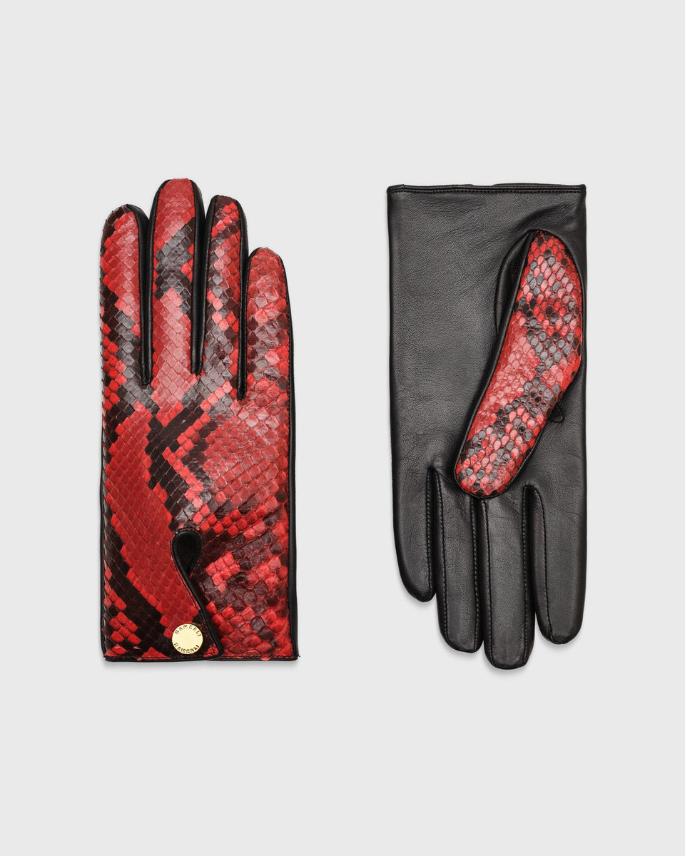 Audrey Red Python Gloves Hamerli